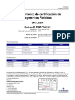 DCS PR 10 F1 Procedimiento de Certificación de Segmentos Fieldbus