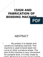 Design and Fabrication of Bending Machine