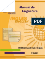 Manual de Asignatura Inglés I