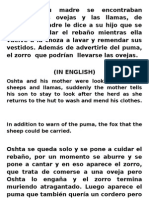 Oshta y Su Madre Se Encontraban Cuidando Las Ovejas y Las Llamas