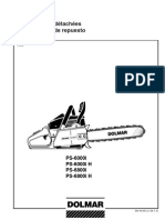 Dolmar Parts Manual For Chainsaw Models: PS-6000i and PS-6800i (7/1999)