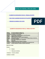 Fibra de Vidrio - Curso para El Manejo de Resinas y Fibra de Vidrio