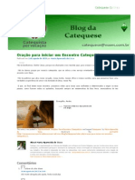 Oração para Iniciar Um Encontro Catequético - Blog Da Catequese PDF