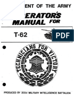 Russian T-62 Medium Tank - Operators Manual