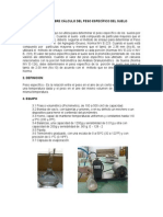 Informe Sobre Cálculo Del Peso Específico Del Suelo