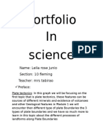 Portfolio in Science: Name: Leila Rose Junio Section: 10 Fleming Teacher: Mrs Tabirao