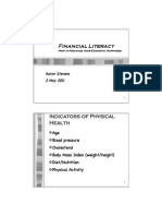 Financial Literacy: Indicators of Physical Health