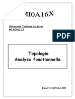 Topologie Analyse Fonctionnelle