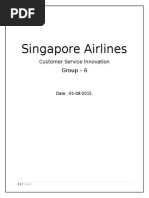 Service Marketing - Singapore Airline - Group 6