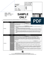 TOEFL iBT Examinee Score Report Sample Miki PDF