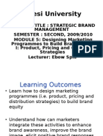 Designing Marketing Programmes To Build Brand Equity I Product Pricing and Channel Strategies