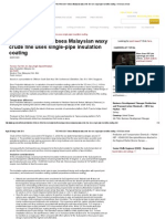 TECHNOLOGY Subsea Malaysian Waxy Crude Line Uses Single-Pipe Insulation Coating - Oil & Gas Journal