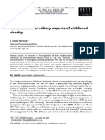 Genetic and Hereditary Aspects of Childhood Obesity1318