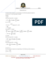 Ncert Solutions Chapter 3 Trigonometric Functions