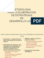 Metodologia para La Elaboracion de Estrategias de Desarrollo Local