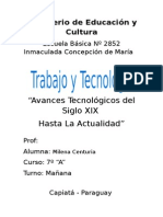 Avances Tecnológicos Del Siglo XIX