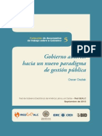 Gobierno Abierto Hacia Un Nuevo Paradigma de Gestión Pública