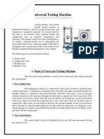 Parts of Universal Testing Machine