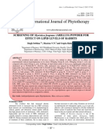 SCREENING OF Myristica Fragrans (ARILLUS) POWDER FOR EFFECT ON LIPID LEVELS OF RABBITS