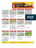 2015 Calendar With School Holiday