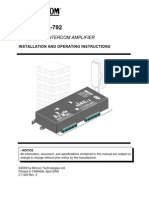 Mircom MA-792 User Manual