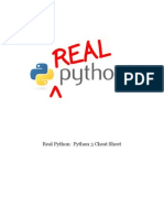 Python 3 Cheat Sheet