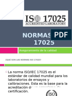 Aseguramiento Iso 17025