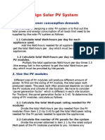 Design Solar PV System