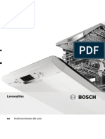 Lavavajillas Bosch - Instrucciones de Uso