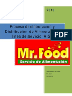 Proceso de Elaboración y Distribución de Almuerzos