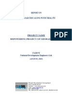 Report On Plate Load Test Along With Trial Pit: Project Name Repowering Project of Ghorasal Unit #3