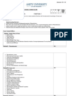 Format For Course Curriculum: Annexure CD - 01'