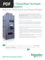 Switchgear "Virtual Main" Arc Flash Mitigation System