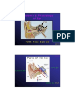 Anatomy & Physiology of Ear (Prof. Fatthi Abdel-Baki)