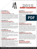 Events Calendar 2015