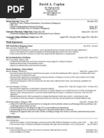 Mock Interview Resume