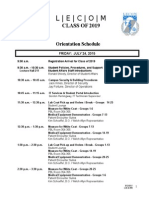 COM Orientation Sched Class of 2019 - 7-13-15