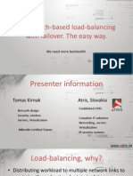 Bandwidth Based Load Balancing