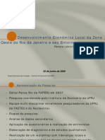 Desenvolvimento Econômico Local Da Zona Oeste Do Rio de Janeiro e Seu Entorno