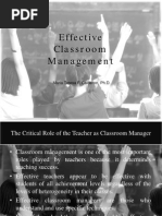 1 Effective Classroom Management