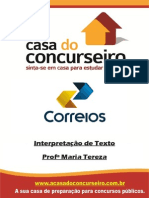 Apostila Correios2014 InterpretacaoDeTexto MariaTereza