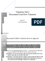 Valuation: Part I Discounted Cash Flow Valuation: B40.3331 Aswath Damodaran