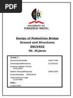 Design of Pedestrian Bridge Ground and Structures Encv4Gs MR .M.Jaros