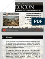 Comportamiento de Las Principales Edificaciones en El País Frente A Un Evento Sísmico-Msc IngLAZARES GEOCON