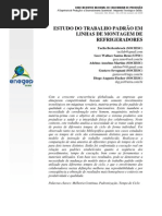 ENEGEP 2009 (Artigo) - Estudo Do Trabalho Padrão em Linhas de Montagem de Refrigeradores