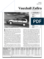 Vauxhall Zafira 1.6 - 16V Apr99 Fulltest