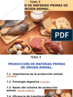 Tema 7 Producc de Mat Primas Origen Animal 