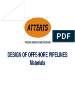 Design of Offshore Pipelines - Materials