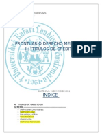 Titulos de Credito Guatemala