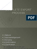 Complete Export Process